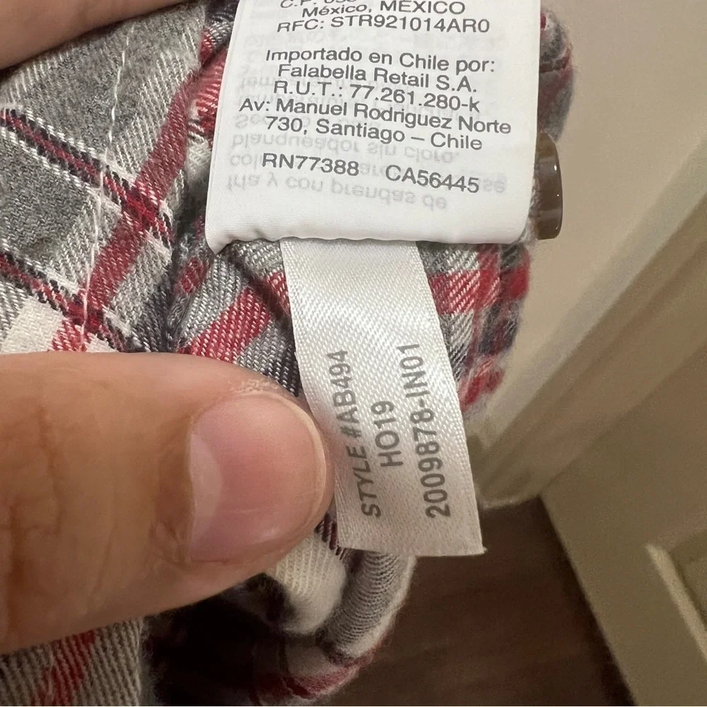 J.Crew flannel button-down slim fit long sleeve shirt Grey & Red Plaid XL